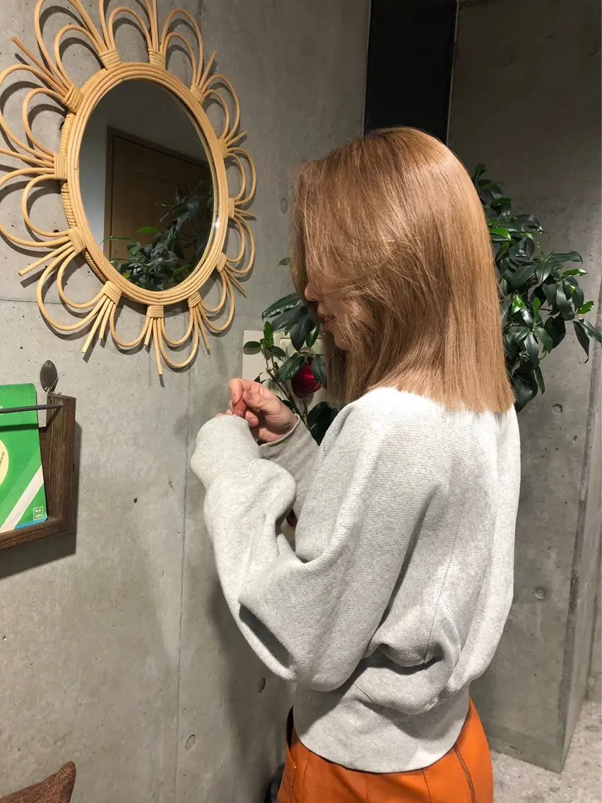 ミディアム ヘアカラー 🩰✨️ダブルカラー nanako✨️🩰のヘアスタイル