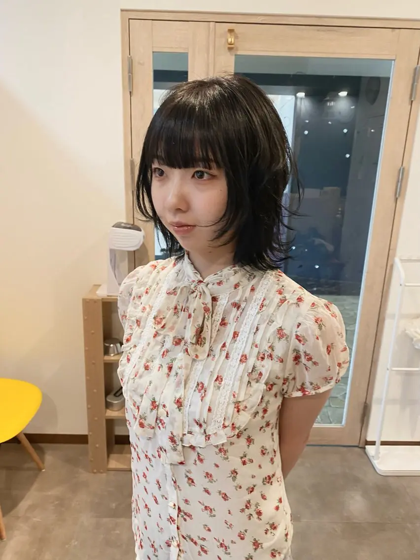 ショート カット 王道かわいい🤍ベー ジュカラー*里々花*のヘアスタイル