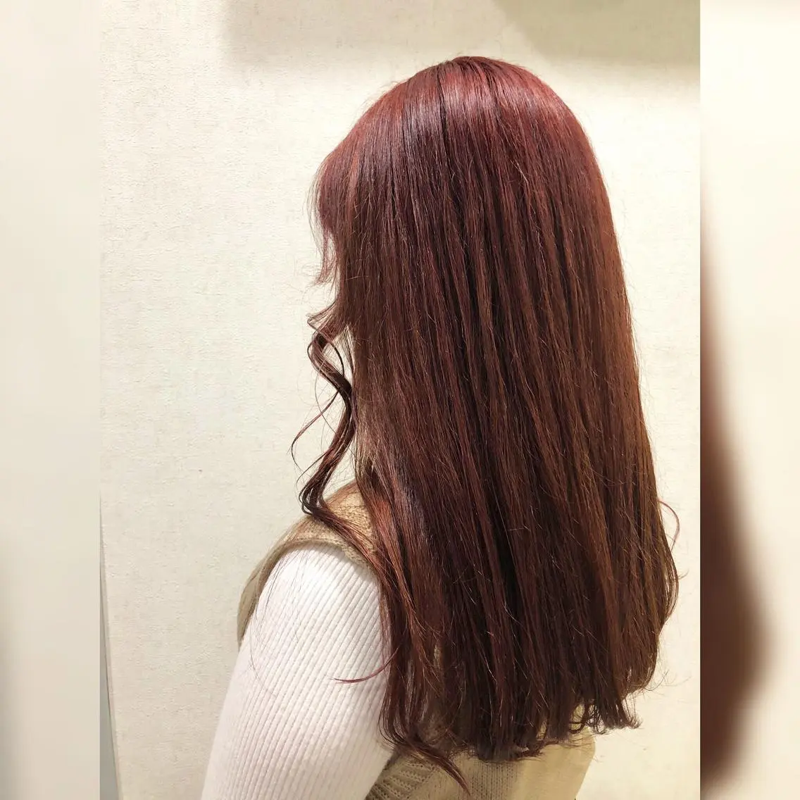 ロング カラー ブリーチ ピンクカラー FAAM Tsuneのヘアスタイル