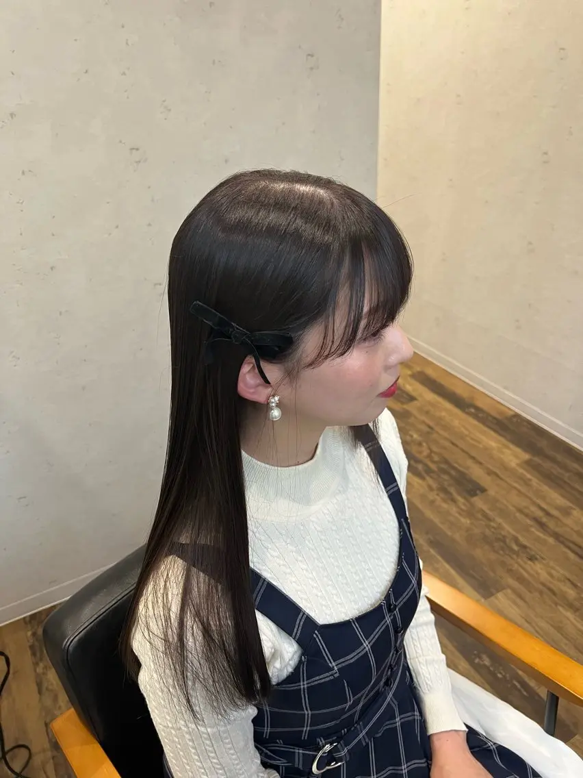 ロング カラー 透明感カラー イルミナカラー ナチュラルカラー 錦糸町【三橋衿奈】のヘアスタイル