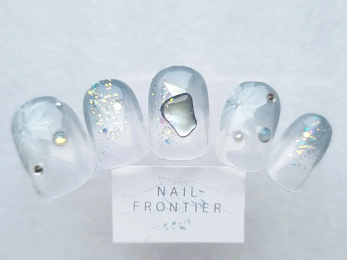 無料練習モデル様 💅⚠️6月3日15:00限定⚠️【オフあり】フラワーデザイン/詳細・掲載情報ご確認の上ご予約くださいの写真