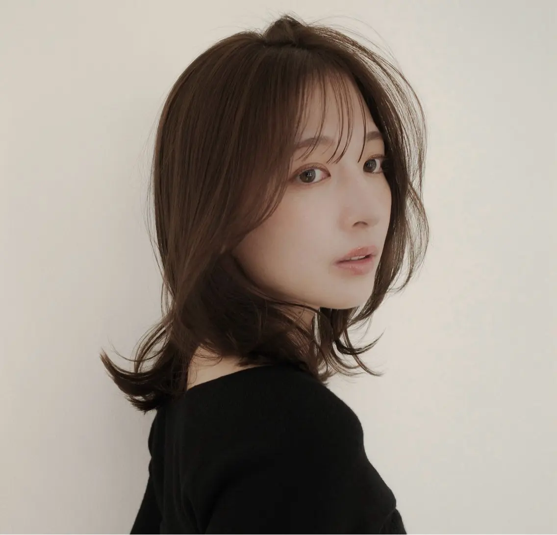 ミディアム カラー グレージュ/ベージュ /経堂/sana🌱のヘアスタイル