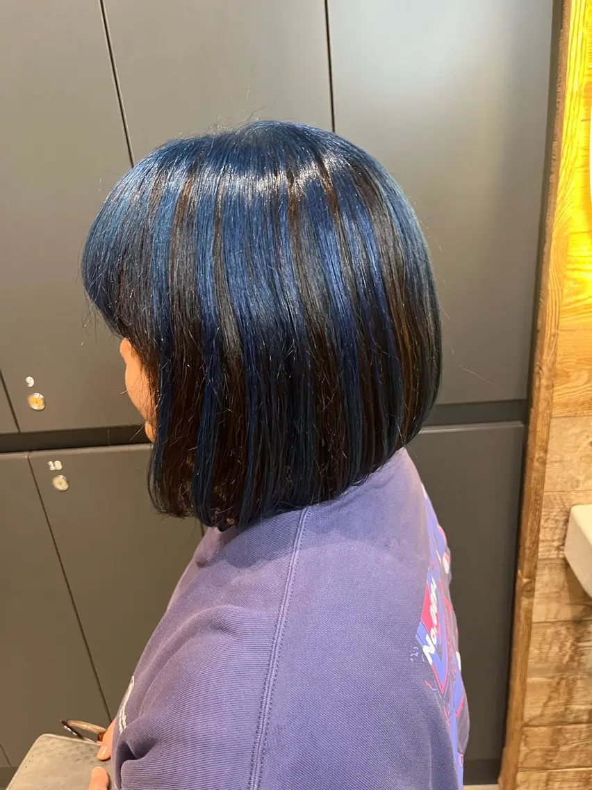 ミディアム ヘアカラー 志賀 楓のヘアスタイル