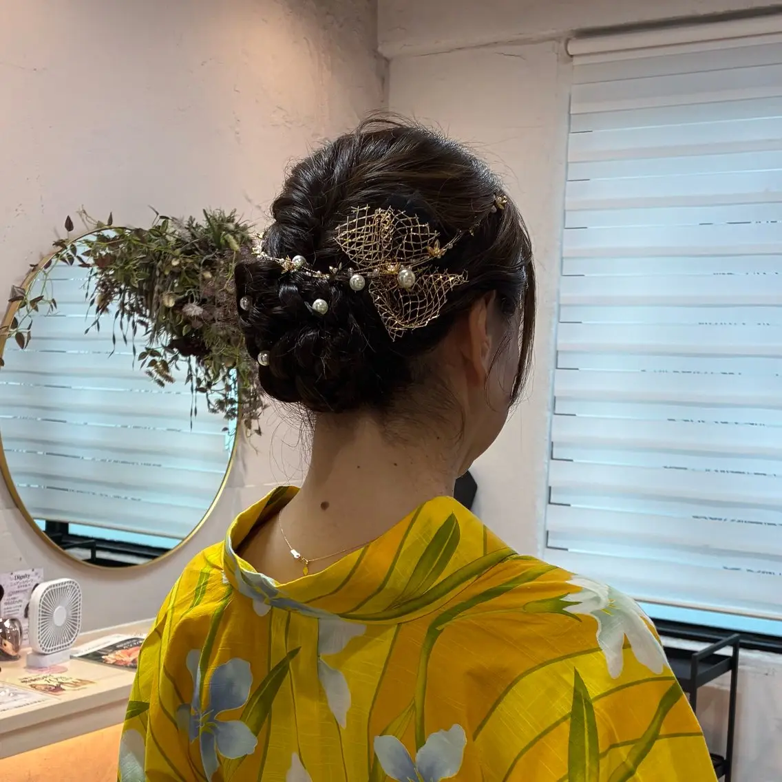 ヘアアレンジ 浴衣 梅田 花音のヘアスタイル