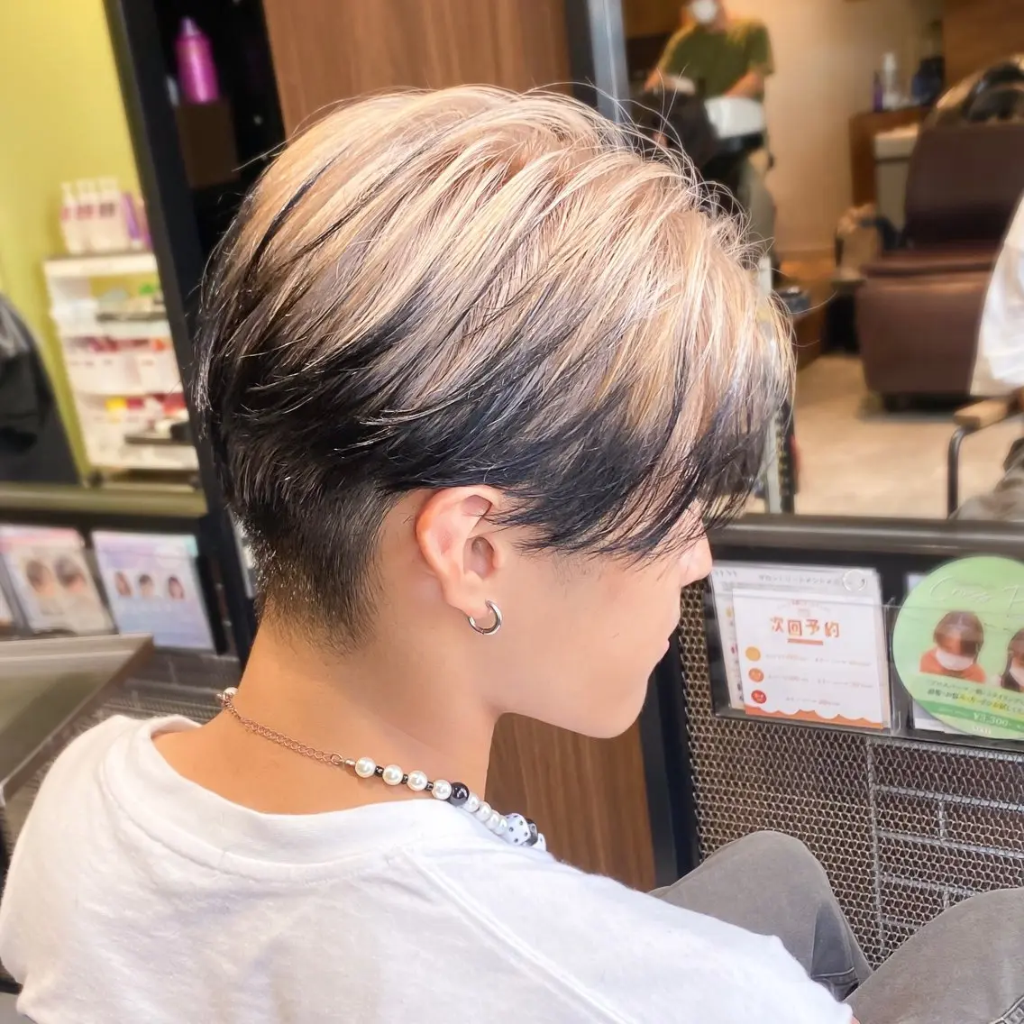 カラー メンズ デザインカラー ハッシュカット/艶感 カラー/ユウキ✨のヘアスタイル