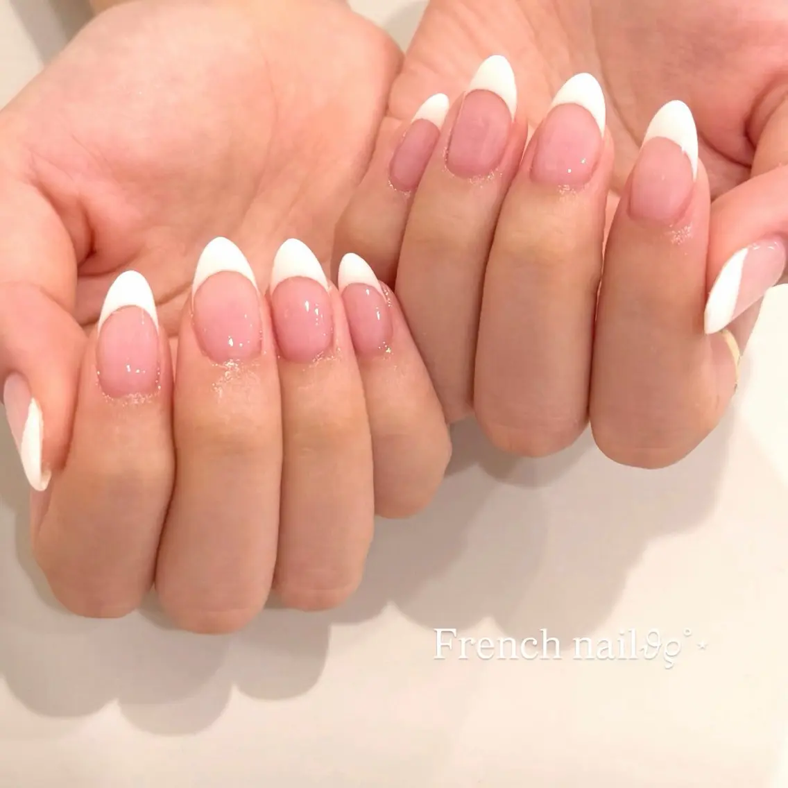 ネイル フレンチネイル ハンドネイル 中村 結菜のネイルデザイン