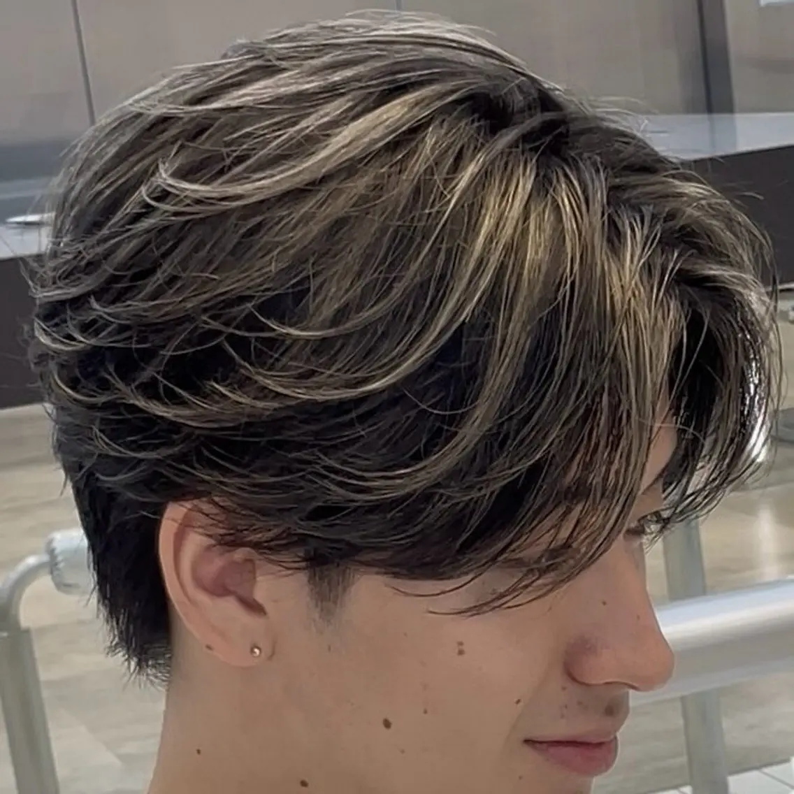 カラー メンズ ヘアカラー トリートメント fifth 一寸木 桂斗のヘアスタイル
