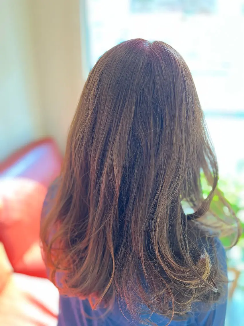 ロング カラー 織田 英之のヘアスタイル
