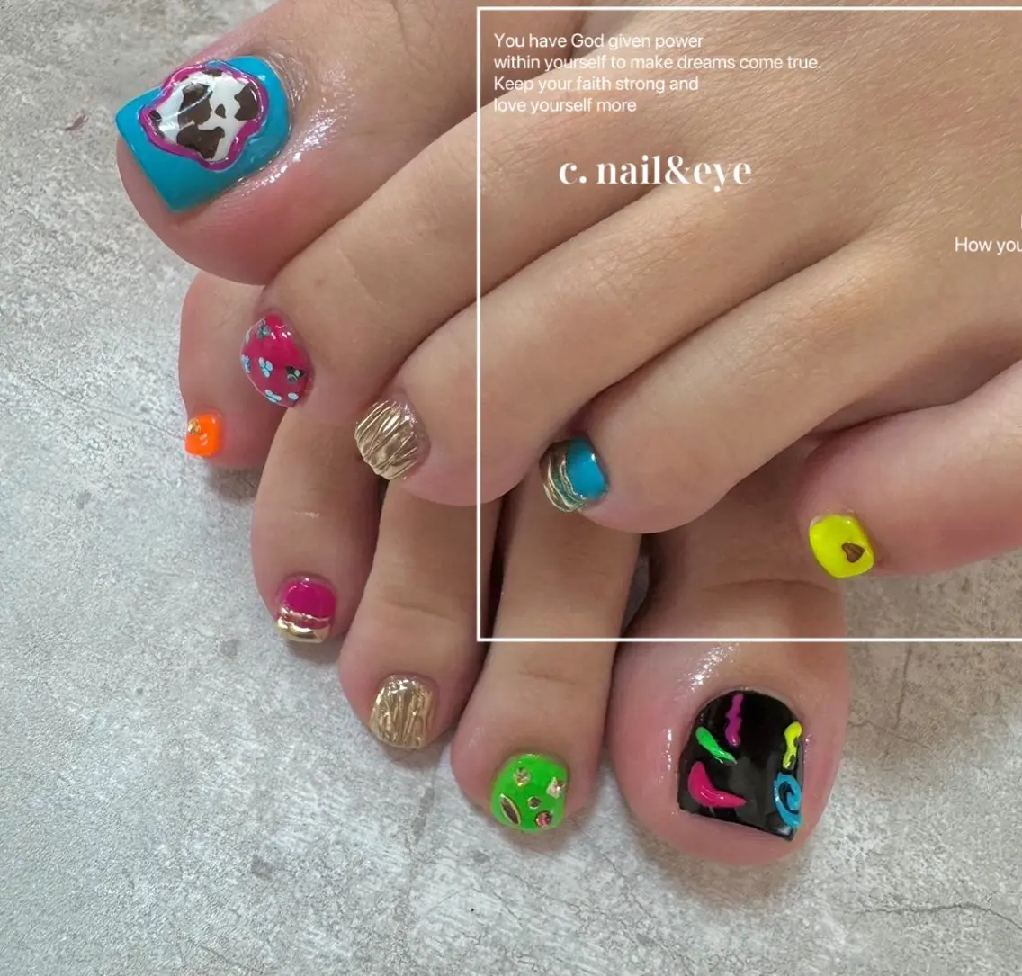 ネイル フットネイル フットネイル C.Nail &Eyeのネイルデザイン