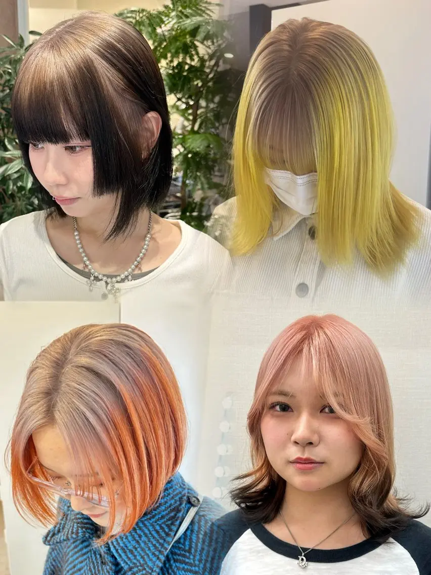 👑人気No.5👑デザインカラー＋トリートメント💒※塗り分け２つ以上の複雑なデザインは究極メニューへ／派手髪／個性派の写真