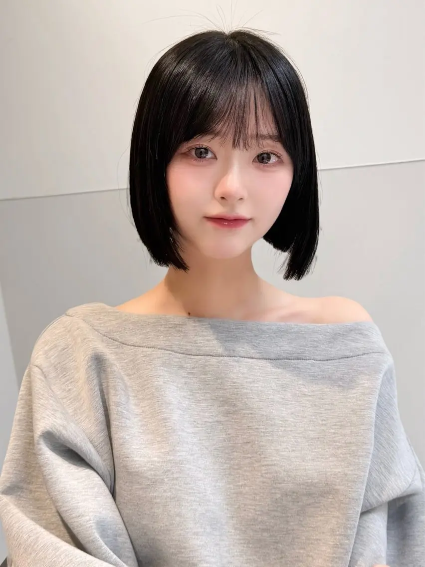 ショート カラー ヘアアレンジ 縮毛矯正🤍 盛れるボブ/ひかりのヘアスタイル