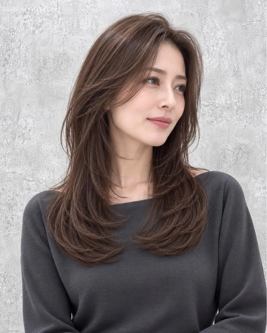 ロング 臼井 美羽のヘアスタイル