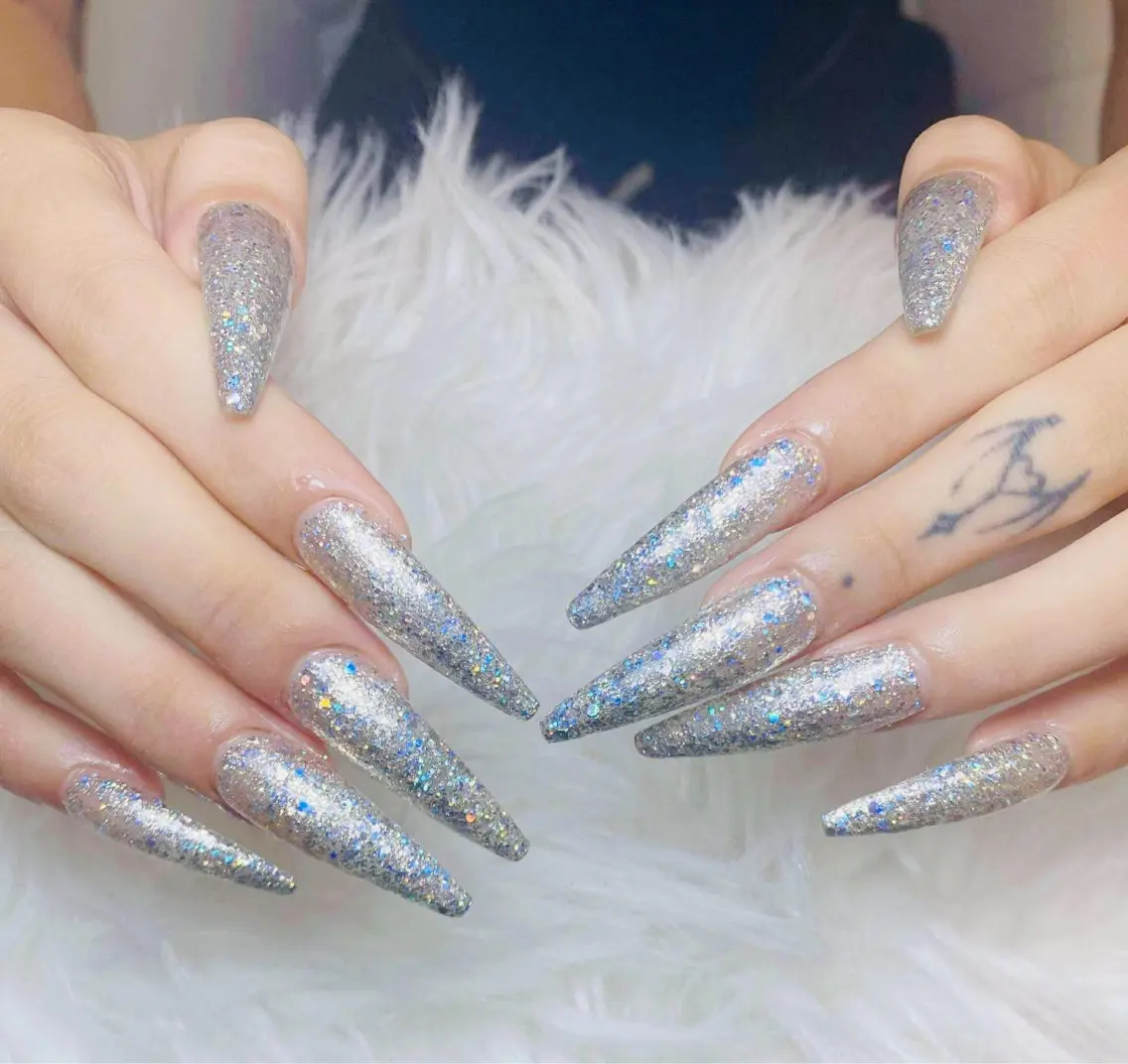 ネイル チークネイル 長さ出し フットネイル マグネットネイル 持ち込み ANH NAIL ゴテゴテ専門店💎のネイルデザイン