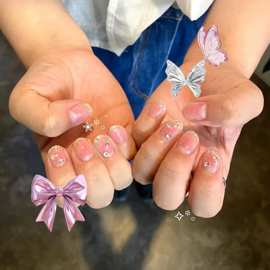ネイル ハンドネイル cocoro 🖤 Bianca/練馬のネイルデザイン