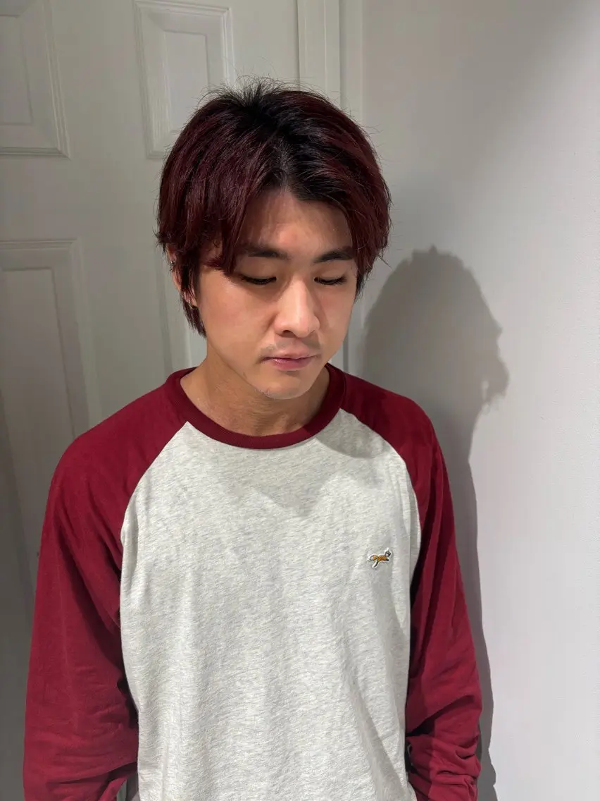 カラー メンズ メンズブリーチ メンズハイトーン メンズインナーカラー メンズ韓国風 ブリーチ 酸性ストレート /ハイトーン/つばさのヘアスタイル