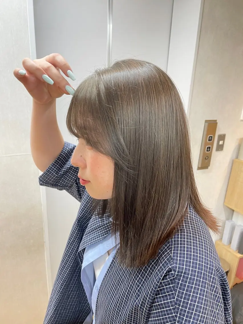 【おすすめ‼︎】ワンカラー♡♡➕前髪カット✂️の写真