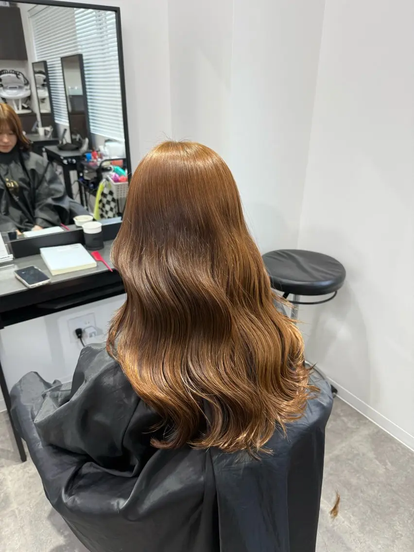 ロング カラー ヘアアレンジ ヘアカラー トリートメント ヘアセット 💗横浜美容室 💗HARUNAのヘアスタイル