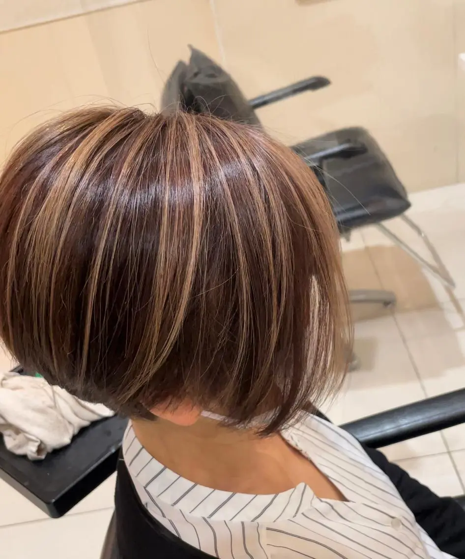 白髪ぼかしハイライト✨の写真