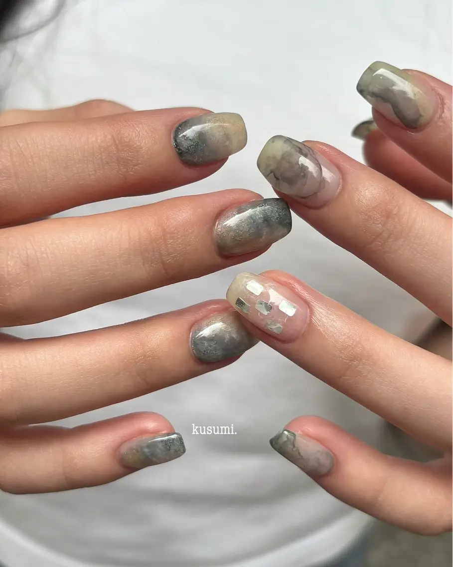 ネイル メンズネイル ニュアンスネイル ハンドネイル kusumi. tatsuyaのネイルデザイン