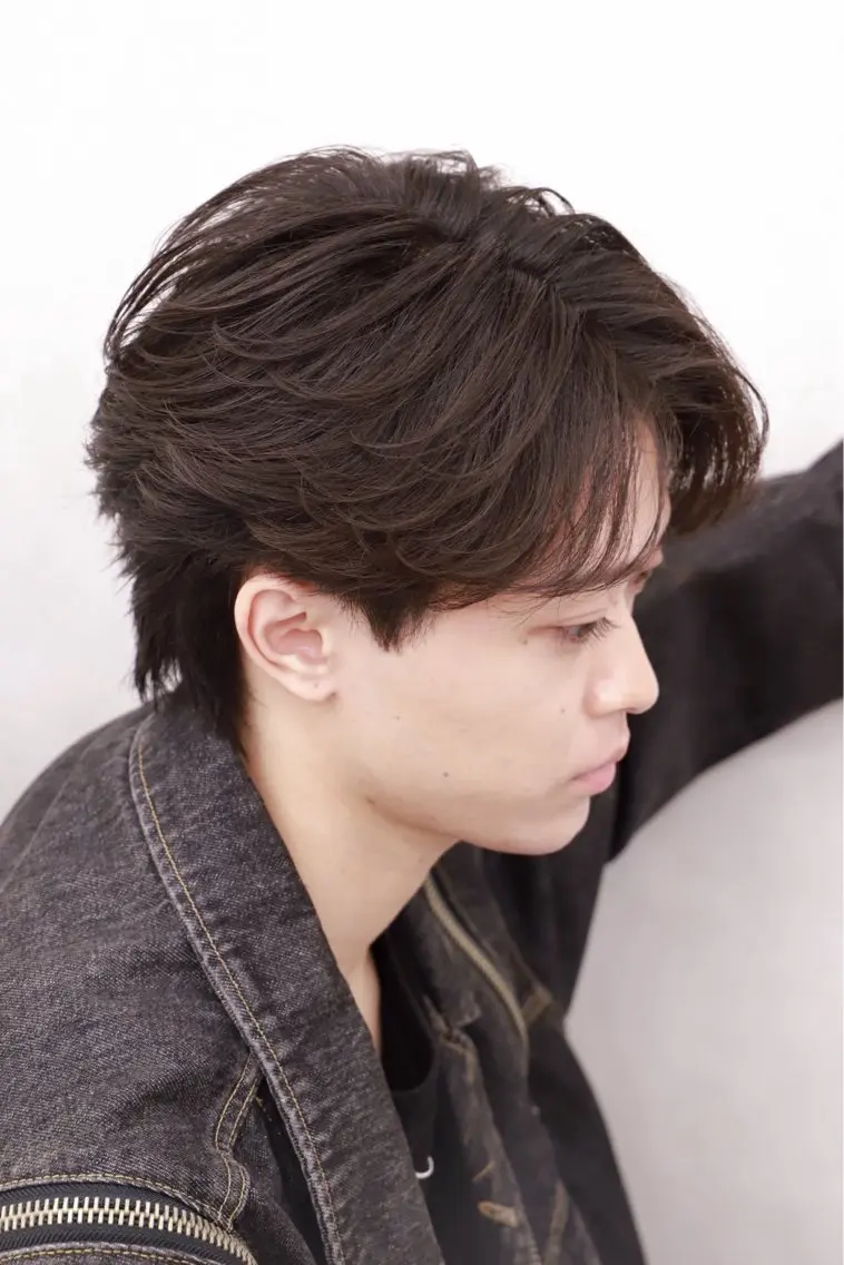 メンズ フェザーパーマ メンズパーマ 【公式】Men's salonLUCEYのヘアスタイル