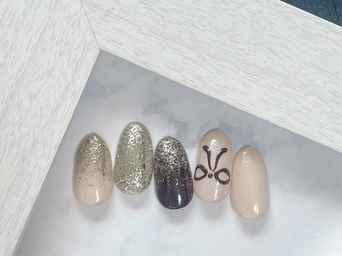 ネイル オーロラネイル フットネイル フレンチネイル ジェルネイル 韓国ネイル kiki nail &brow二子玉川のネイルデザイン
