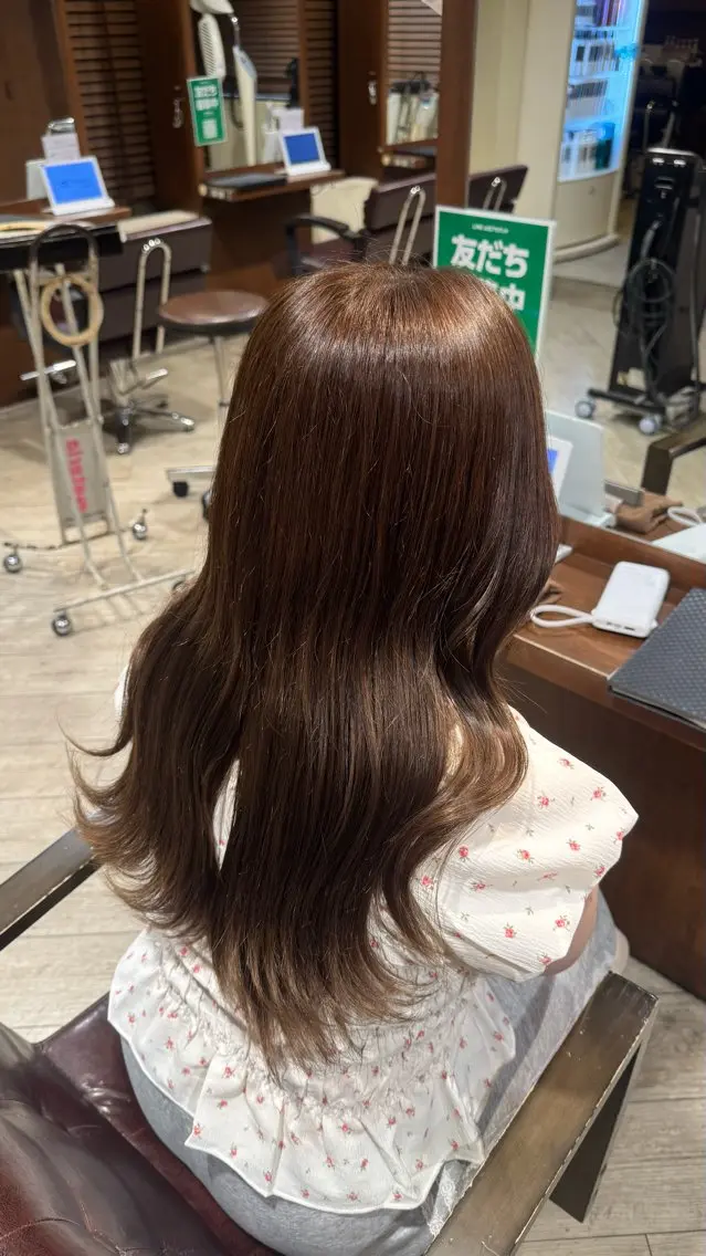 ロング カラー ヘアカラー トリートメント カラーモデル募集中 🌱amane 🌱のヘアスタイル
