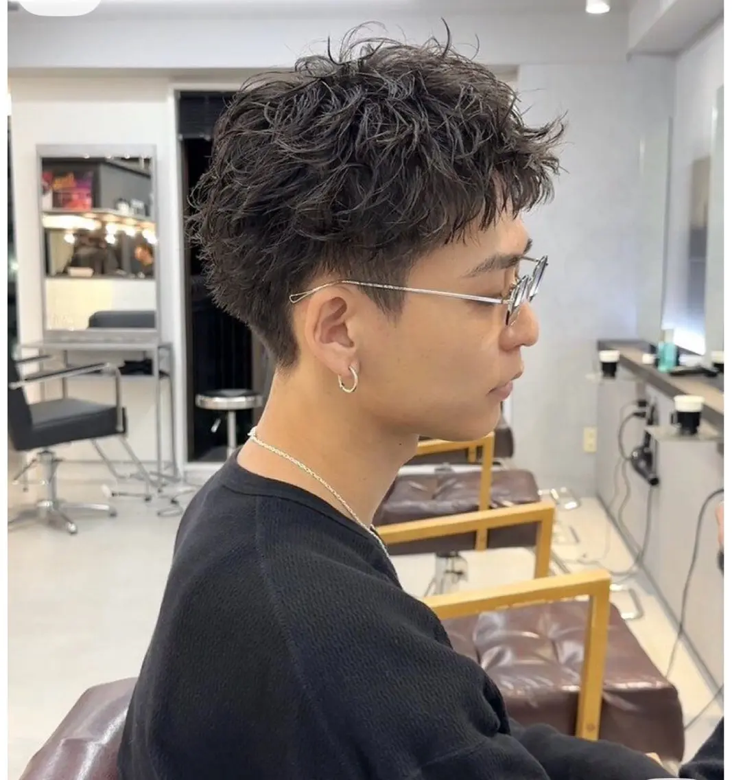 パーマ メンズ 小野 愛花のヘアスタイル