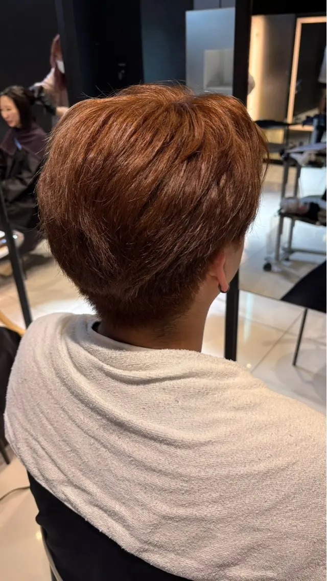 ショート カット ヘアカラー three_ ナオキのヘアスタイル