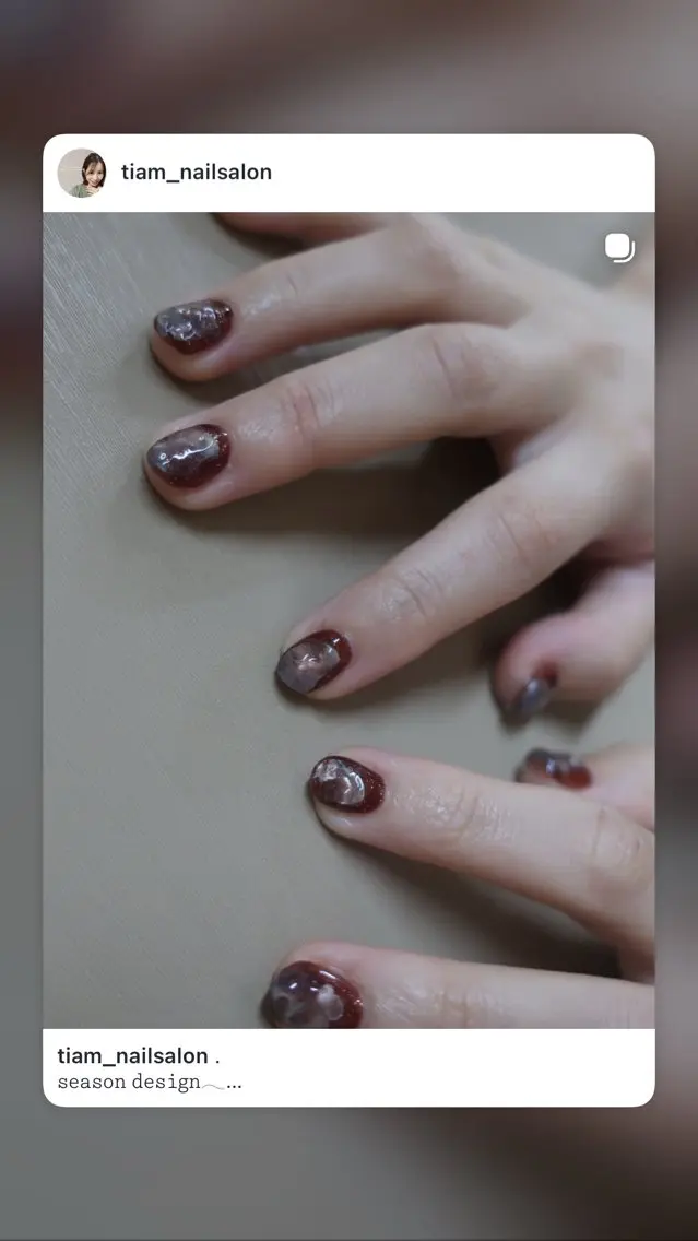 ネイル ハンドネイル 𝑡𝑖𝑎𝑚𓂃 きむらゆきののネイルデザイン