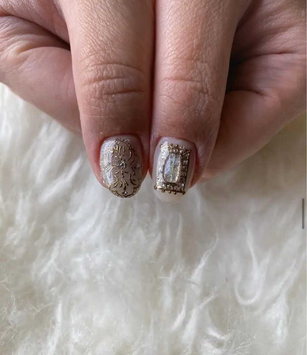 ネイル 手描き🌸ニュアンス monny nailのネイルデザイン