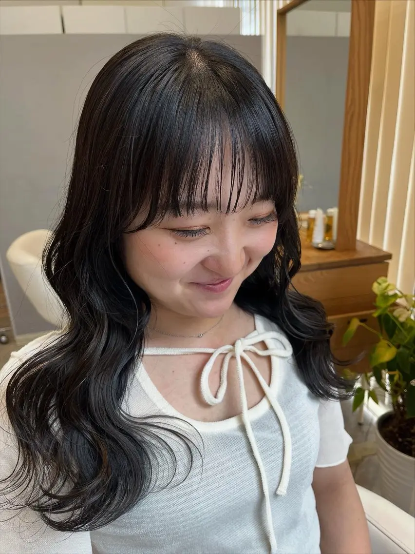 ロング カット ヘアカラー トリートメント AVANCE. chisatoのヘアスタイル