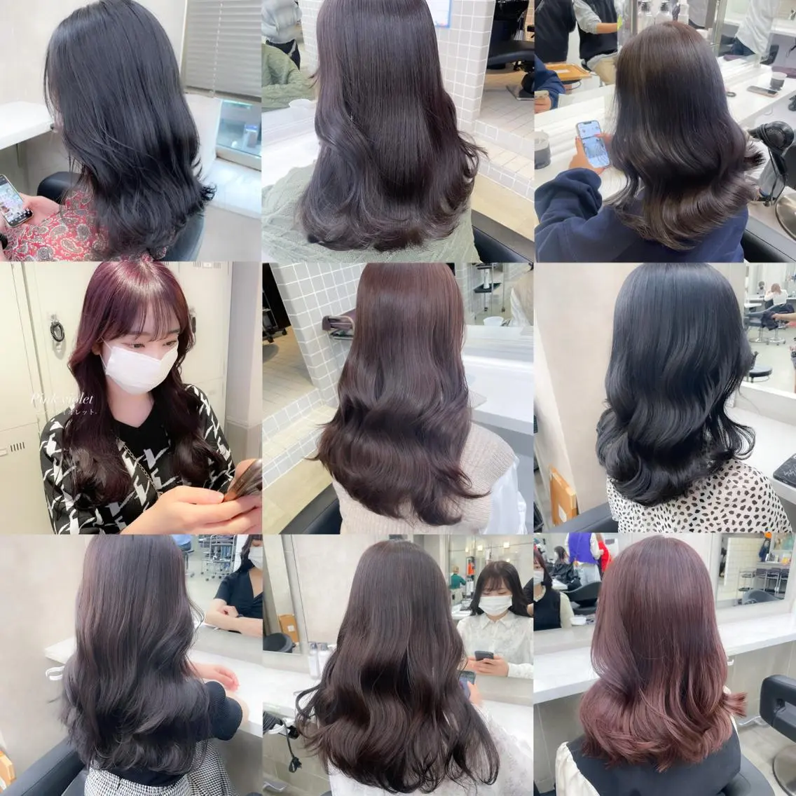 ミディアム カラー ブリーチ ダブルカラー ブリーチなしカラー 抜け感レイヤー︴ ニュアンスカラーのヘアスタイル