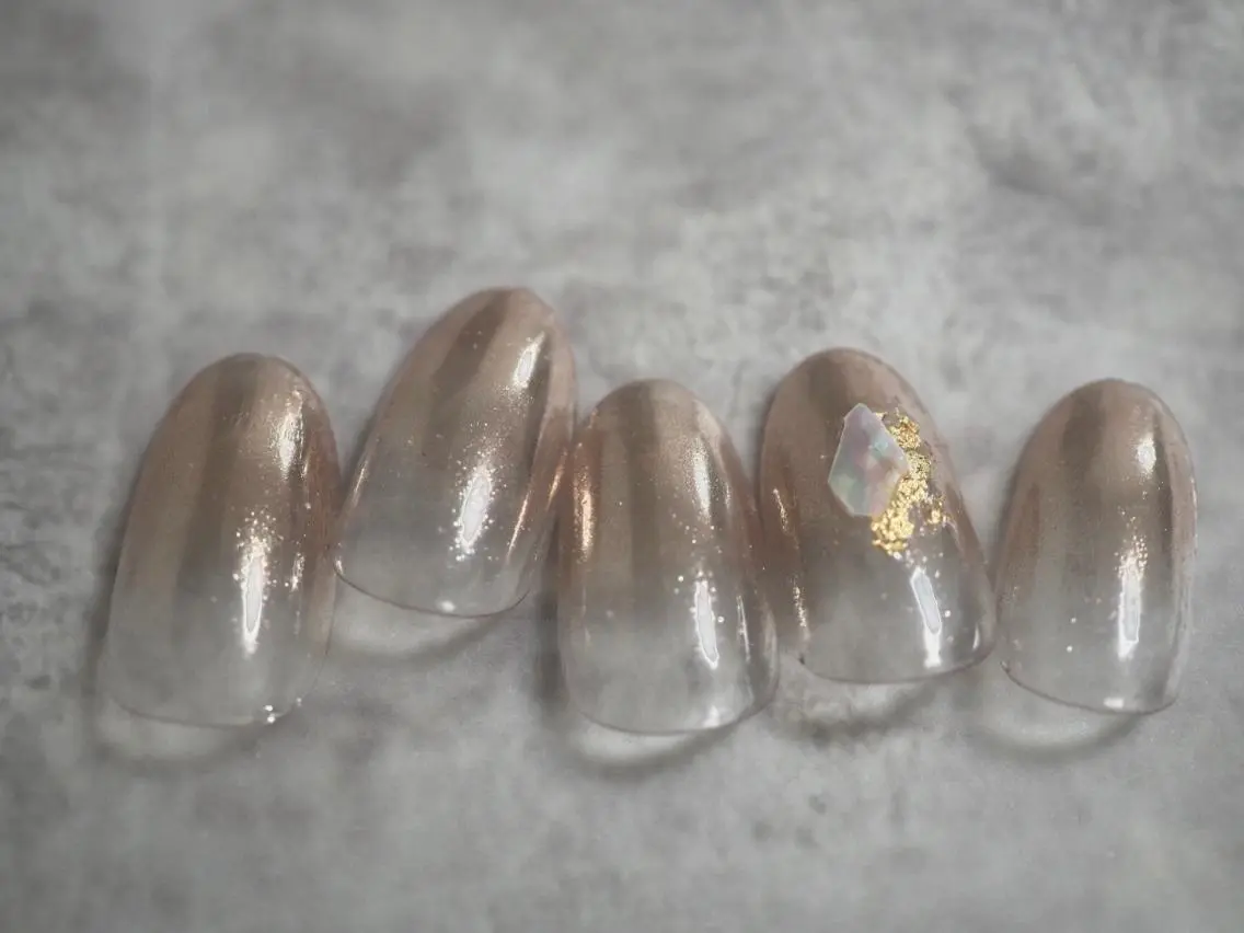ネイル シンプルネイル 春ネイル kiki nail &brow二子玉川のネイルデザイン