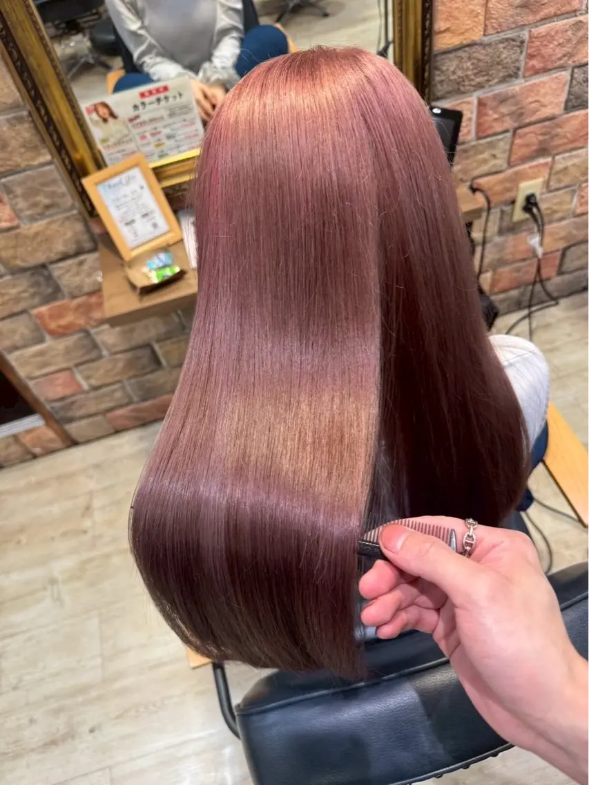ロング 🥀髪質改善/カラー 縮毛矯正🥀金武のヘアスタイル