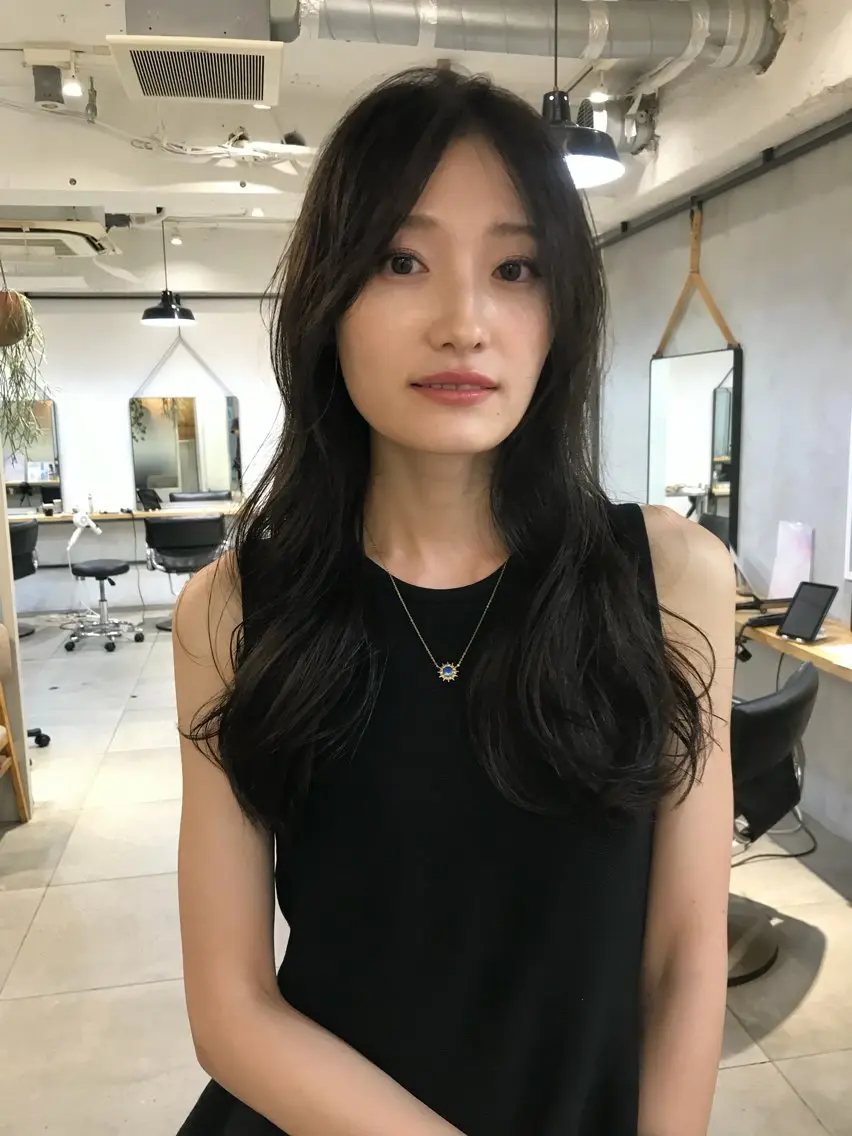 セミロング カット トリートメント 中性的ヘア/ ナチュラル/トモキのヘアスタイル