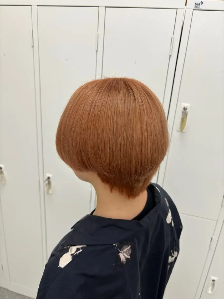 カラー ダブルカラー オレンジ HEADS MARIKAのヘアスタイル