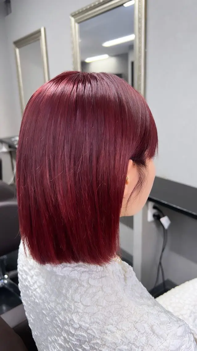 ミディアム ヘアカラー ハイトーンカラー 坂本 翼のヘアスタイル