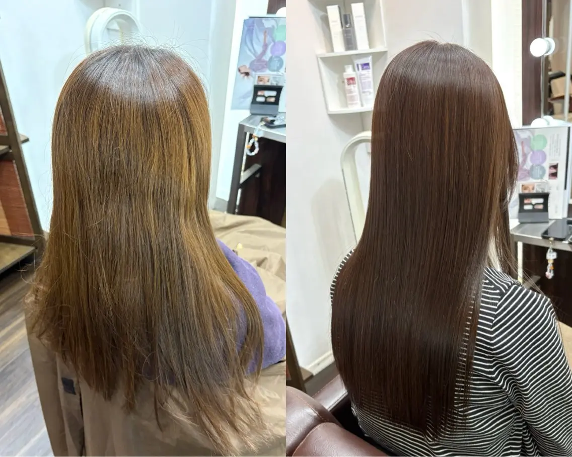ロング カラー カット ヘアカラー トリートメント ヘッドスパ FORMA代表 関 髪質改善＋美髪育成のヘアスタイル