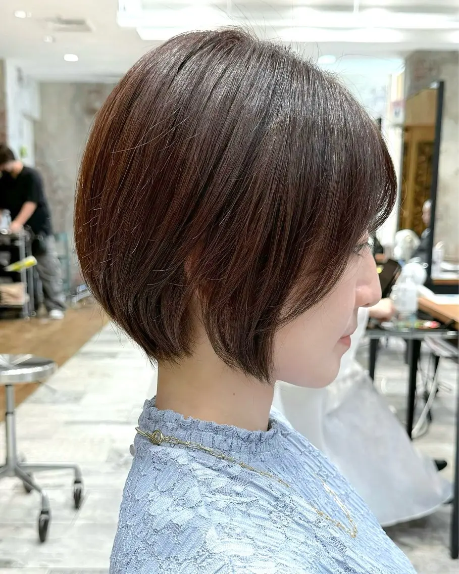 ショート カラー カット ヘアカラー トリートメント 💍新宿ショート 💍岩田莉奈のヘアスタイル