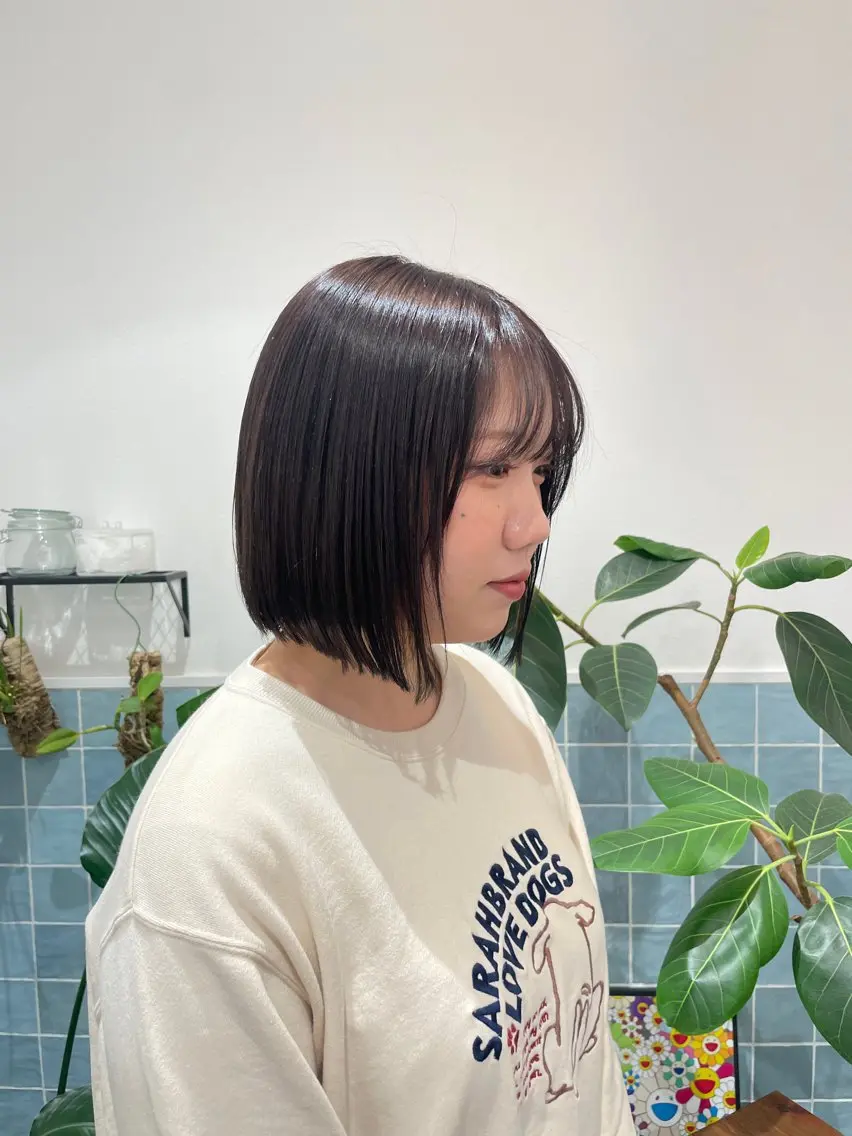 ショート カラー ブラウンカラー ヘアカラー 🕊髪質改善 ストレート🕊まいのヘアスタイル