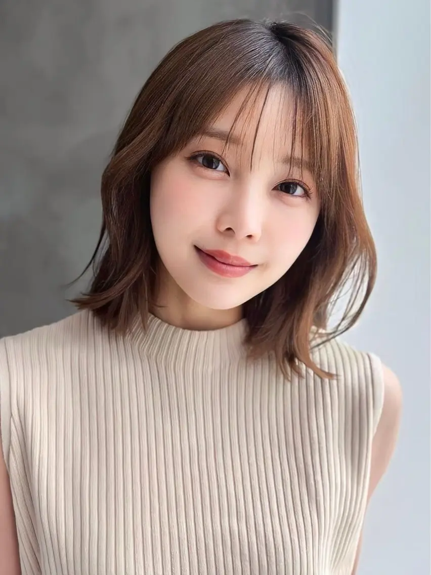 ミディアム カラー 大林　恵理 【Agu 屋島】のヘアスタイル