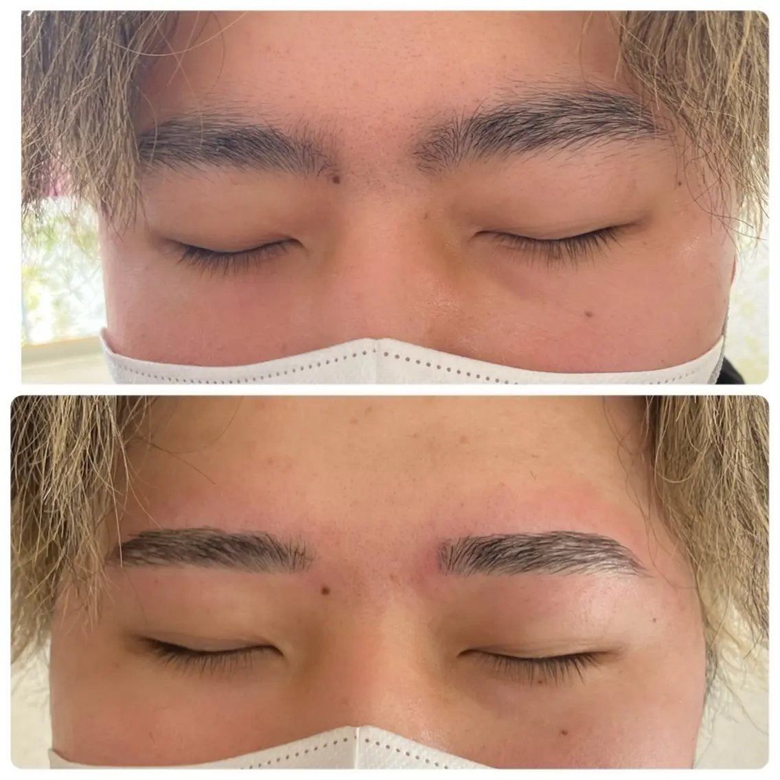 新規⭐️男性⭐️アイブロウスタイリング⭐️ワックス脱毛+カット+間引き⭐️フルセットの写真