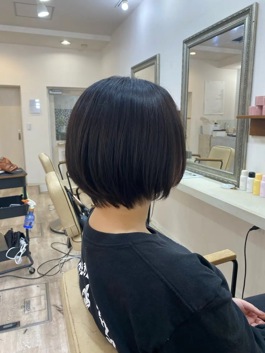ショート ショートボブ ボブ 髪質改善 ショートヘア カット 縮毛矯正 トリートメント 【宮崎/髪質改善 カラー】山本　海輝のヘアスタイル