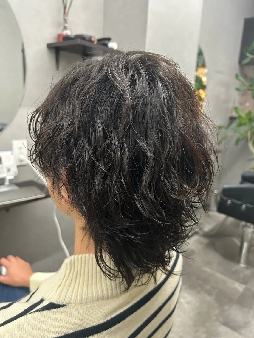 ミディアム カット パーマ ♦️お任せ美容師♦️ ★ヤマフジ★のヘアスタイル