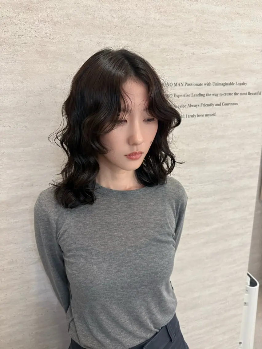パーマ 本場韓国ヘア特化 아이비/Aibiのヘアスタイル