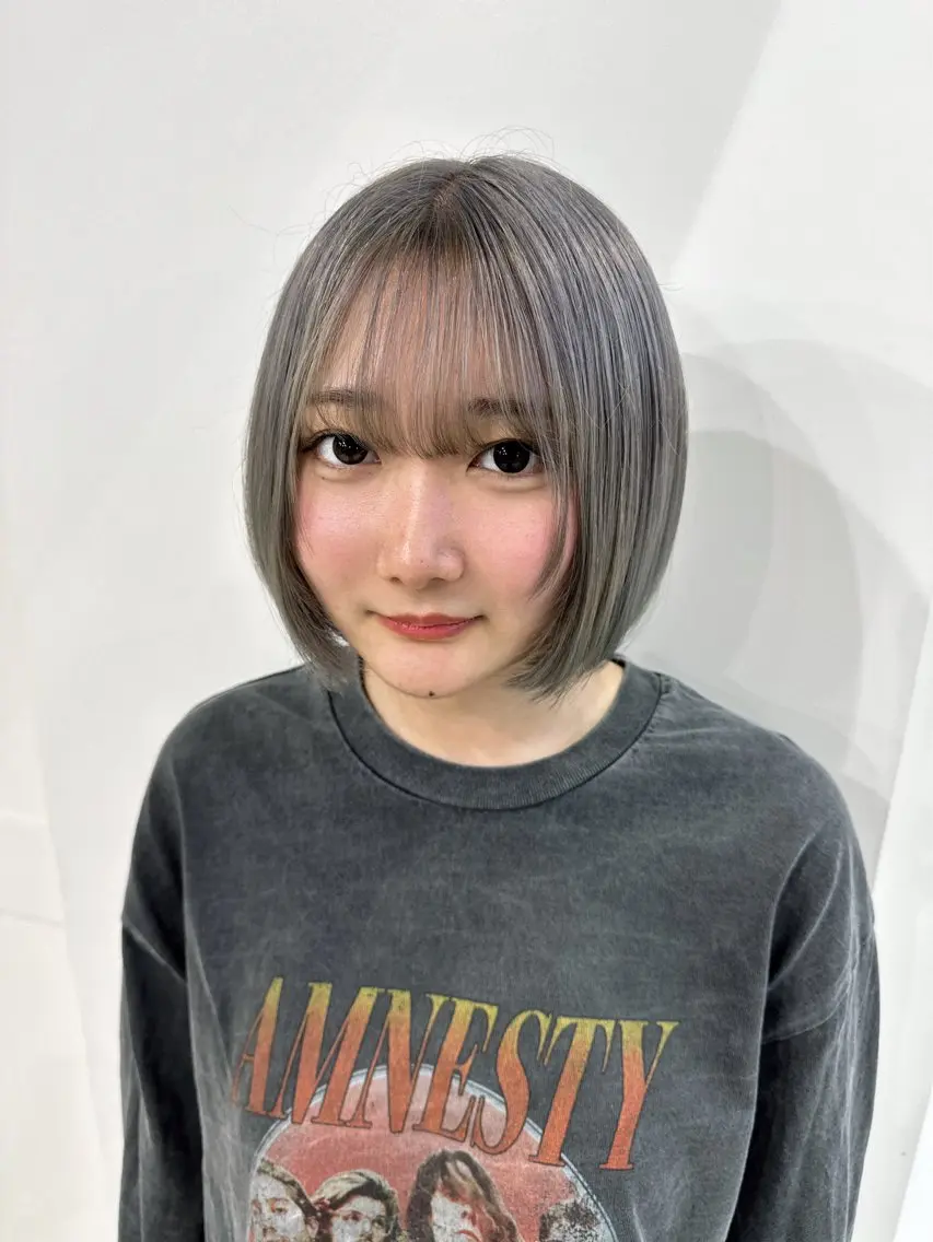 ミディアム カラー ヘアカラー さあや 【透け感/艶感】のヘアスタイル