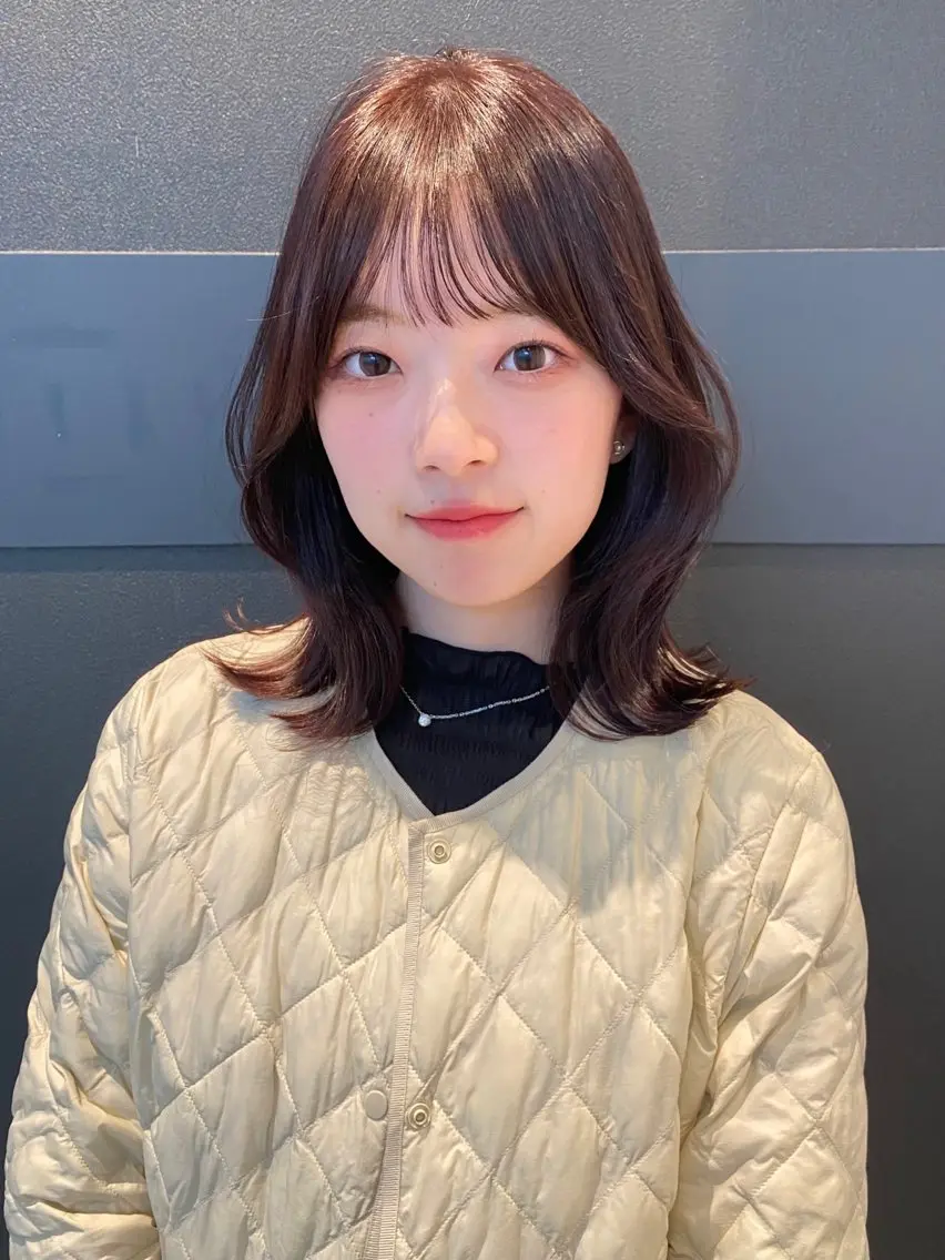 ミディアム カラー カット ヘアカラー トリートメント mai / linoah˚✧のヘアスタイル