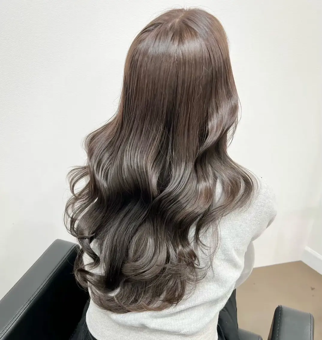 ロング ヘアカラー 髪質改善特化／透明感 カラー／ＡＫＡＮＥ♡のヘアスタイル