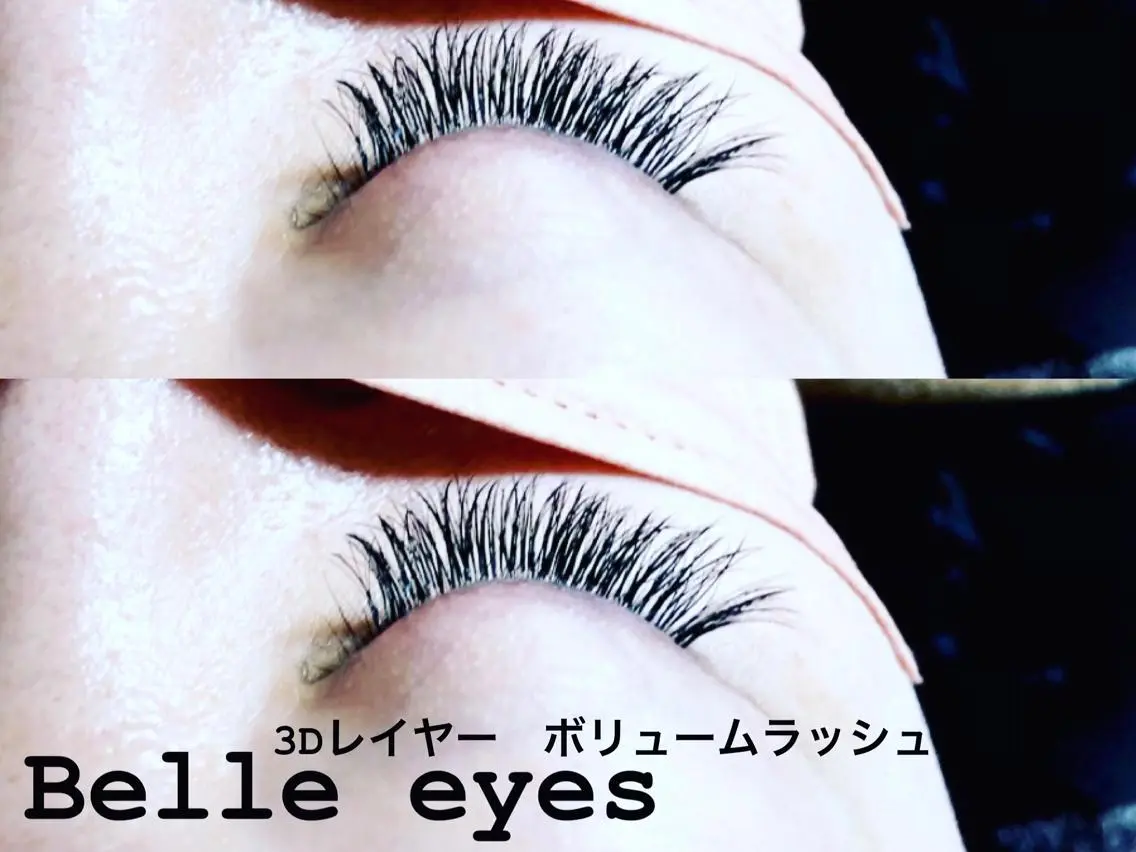 マツエク・マツパ Cカール カラーマツエク フラットラッシュ Lカール ナチュラル マツエク Belleeyes_ kubotaのマツエク・マツパデザイン