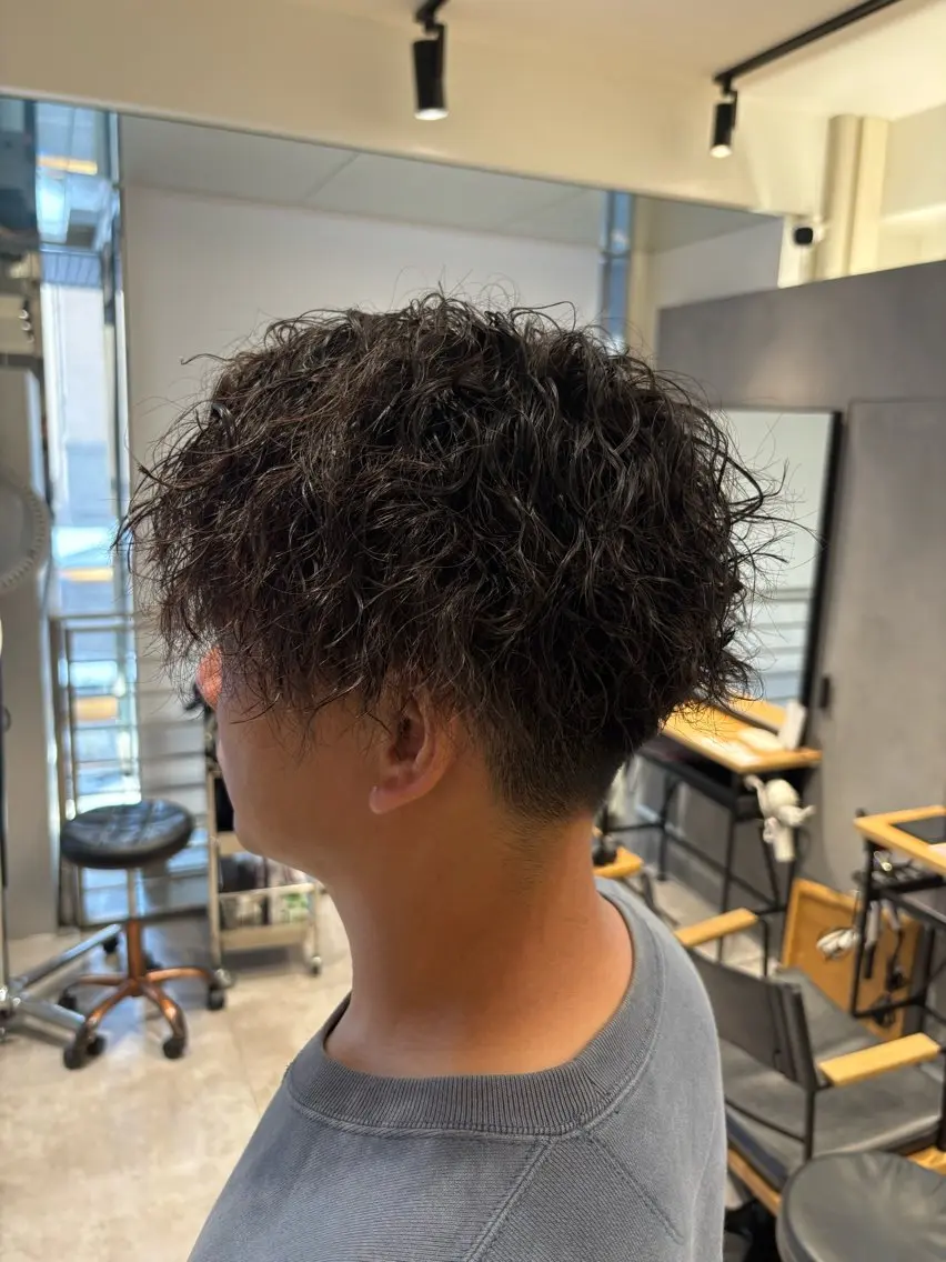 パーマ メンズ パーマ 久野 竜慈のヘアスタイル